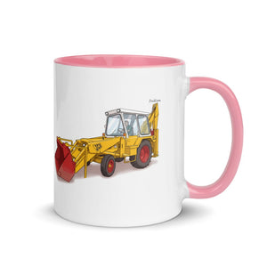 Furrow & Fields Pink / 11 oz JCB 3C II | Mug with Color Inside Quality Farmers Merch