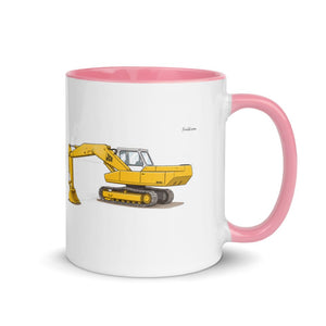 Furrow & Fields Pink / 11 oz JCB 806 | Mug with Color Inside Quality Farmers Merch