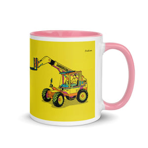 Furrow & Fields Pink / 11 oz Sanderson 726 Teleporter Pop Art | Mug with Color Inside Quality Farmers Merch