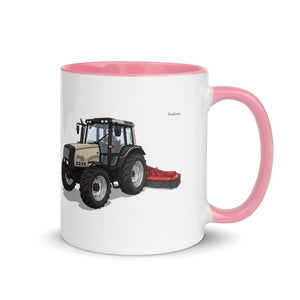 Furrow & Fields Pink / 11 oz Valtra 6750 | Mug with Color Inside Quality Farmers Merch