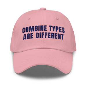 Furrow & Fields Pink Combine Types Are Different | Classic Dad Hat Quality Farmers Merch