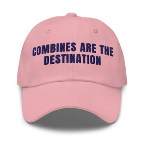 Furrow & Fields Pink Combines Are the Destination | Classic Dad Hat Quality Farmers Merch
