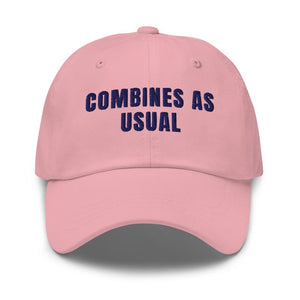 Furrow & Fields Pink Combines as Usual | Classic Dad Hat Quality Farmers Merch