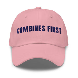 Furrow & Fields Pink Combines First | Classic Dad Hat Quality Farmers Merch