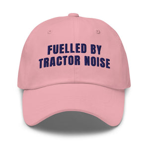 Furrow & Fields Pink Fuelled by Tractor Noise | Classic Dad Hat Quality Farmers Merch