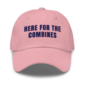 Furrow & Fields Pink Here for the Combines | Classic Dad Hat Quality Farmers Merch