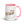 Furrow & Fields Pink JCB 3C II Pencil Sketch | 15 oz Mug with Color Inside Quality Farmers Merch