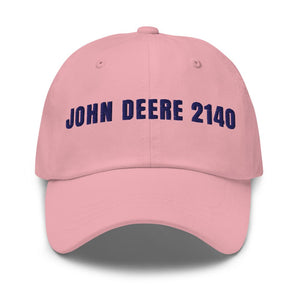 Furrow & Fields Pink John Deere 2140 | Classic Dad Hat Quality Farmers Merch