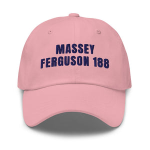 Furrow & Fields Pink Massey Ferguson 188 | Classic Dad Hat Quality Farmers Merch