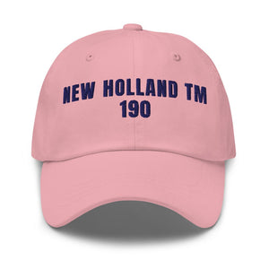 Furrow & Fields Pink New Holland TM 190 | Classic Dad Hat Quality Farmers Merch