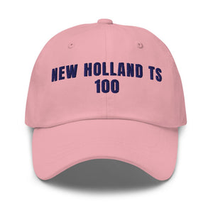 Furrow & Fields Pink New Holland TS 100 | Classic Dad Hat Quality Farmers Merch