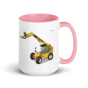 Furrow & Fields Pink Sanderson 726 Teleporter | 15 oz Mug with Color Inside Quality Farmers Merch