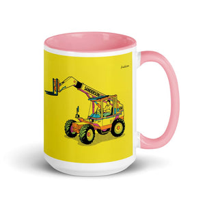 Furrow & Fields Pink Sanderson 726 Teleporter Pop Art | 15 oz Mug with Color Inside Quality Farmers Merch