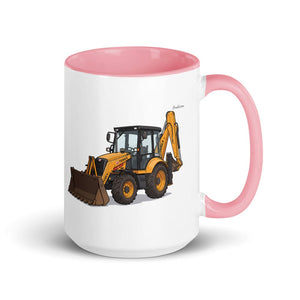 Furrow & Fields Pink Terex 860 Elite | 15 oz Mug with Color Inside Quality Farmers Merch