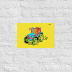 Furrow & Fields Poster Case IH 4240 XL Pro Pop Art | Poster Quality Farmers Merch