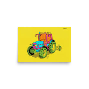 Furrow & Fields Poster Case IH 4240 XL Pro Pop Art | Poster Quality Farmers Merch