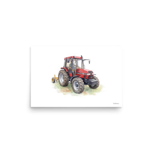 Furrow & Fields Poster Case IH 4240 XL Pro Watercolor | Poster Quality Farmers Merch