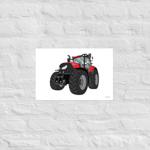 Furrow & Fields Poster Case IH Optum 300 CVX | Poster Quality Farmers Merch