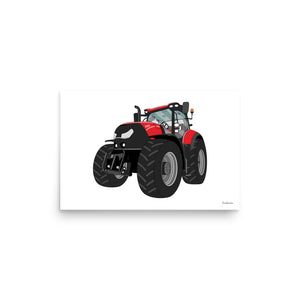 Furrow & Fields Poster Case IH Optum 300 CVX | Poster Quality Farmers Merch