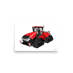 Furrow & Fields Poster Case IH Quadtrac 715 | Poster Quality Farmers Merch