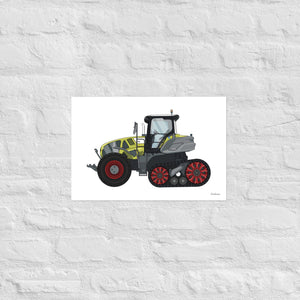 Furrow & Fields Poster CLAAS Axion 900 | Poster Quality Farmers Merch