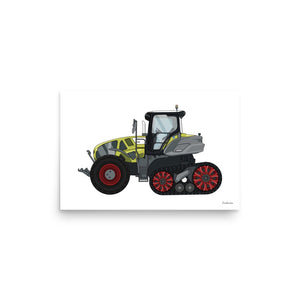 Furrow & Fields Poster CLAAS Axion 900 | Poster Quality Farmers Merch
