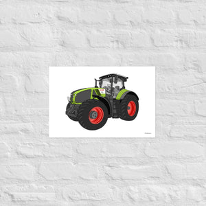 Furrow & Fields Poster CLAAS Axion 960 | Poster Quality Farmers Merch