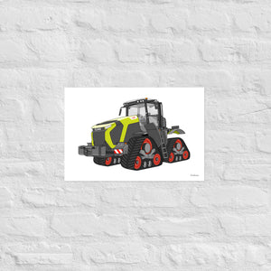 Furrow & Fields Poster CLAAS Terion 12.650 Terra Trac | Poster Quality Farmers Merch