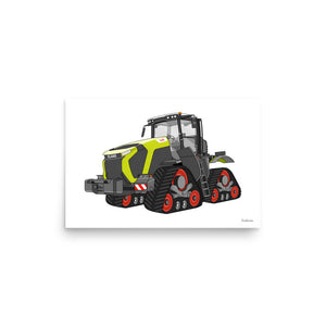 Furrow & Fields Poster CLAAS Terion 12.650 Terra Trac | Poster Quality Farmers Merch