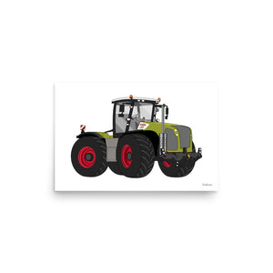 Furrow & Fields Poster CLAAS Xerion 5000 Tractor VC | Poster Quality Farmers Merch