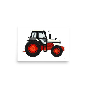 Furrow & Fields Poster David Brown 1490 4WD | Poster Quality Farmers Merch