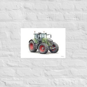 Furrow & Fields Poster Fendt 930 Vario S4 Watercolor | Poster Quality Farmers Merch