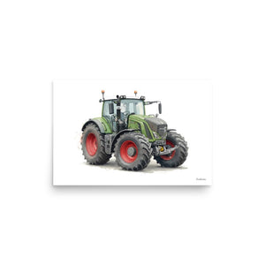 Furrow & Fields Poster Fendt 930 Vario S4 Watercolor | Poster Quality Farmers Merch
