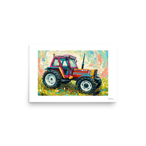 Furrow & Fields Poster FIAT 90-90 DT Splash Art | Poster Quality Farmers Merch