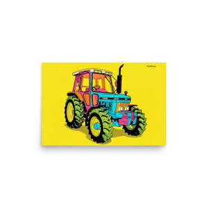Furrow & Fields Poster Ford 5610 Force II Pop Art | Poster Quality Farmers Merch