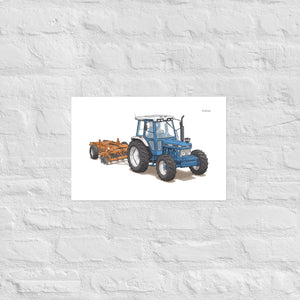 Furrow & Fields Poster Ford 7810 Generation III | Poster Quality Farmers Merch