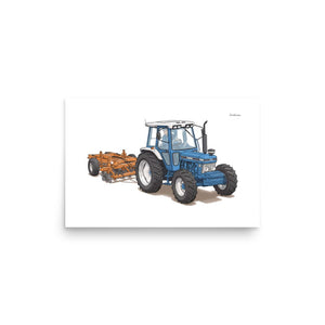 Furrow & Fields Poster Ford 7810 Generation III | Poster Quality Farmers Merch
