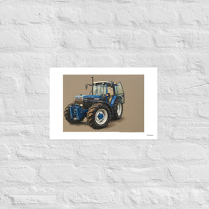 Furrow & Fields Poster Ford 7840 Oil-Painting | Poster Quality Farmers Merch