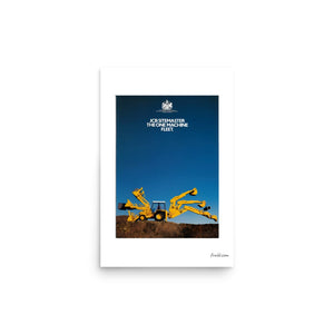 Furrow & Fields Poster JCB 3CX Sitemaster Advert | Poster Quality Farmers Merch