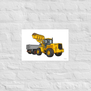 Furrow & Fields Poster JCB 435 Loader | Poster Quality Farmers Merch