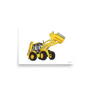 Furrow & Fields Poster JCB 4CX Project 8 | Poster Quality Farmers Merch