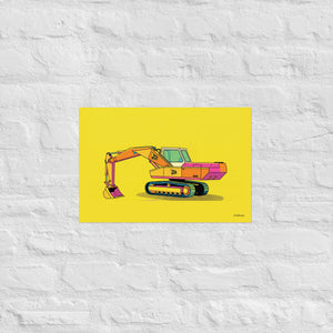 Furrow & Fields Poster JCB 806 Pop Art | Poster Quality Farmers Merch
