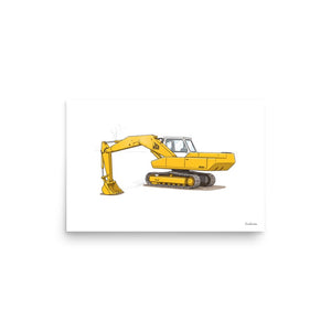 Furrow & Fields Poster JCB 806 | Poster Quality Farmers Merch
