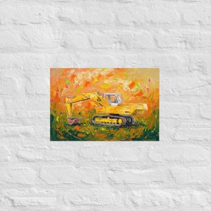 Furrow & Fields Poster JCB 806 Splash Art | Poster Quality Farmers Merch
