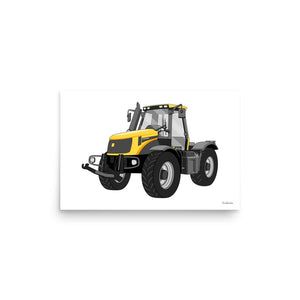Furrow & Fields Poster JCB Fastrac 2170 | Poster Quality Farmers Merch