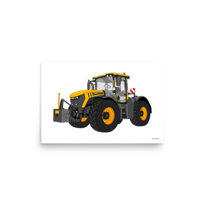 Furrow & Fields Poster JCB Fastrac 4220 Icon | Poster Quality Farmers Merch