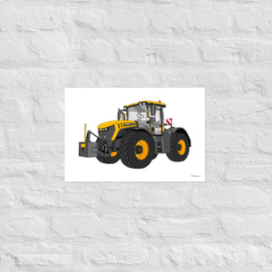 Furrow & Fields Poster JCB Fastrac 4220 Icon | Poster Quality Farmers Merch