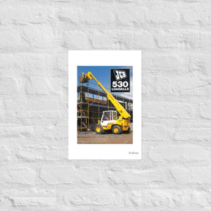 Furrow & Fields Poster JCB Loadall 530 Brochure | Poster Quality Farmers Merch