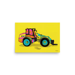 Furrow & Fields Poster JCB TM420 Pop Art | Poster Quality Farmers Merch
