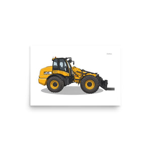 Furrow & Fields Poster JCB TM420 | Poster Quality Farmers Merch